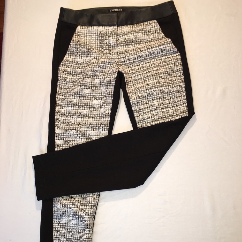 Express White and Black pants